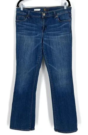 Kut from‎ the Kloth ‘Farrah’ baby boot cut jeans 10 KFTK thumbnail 1