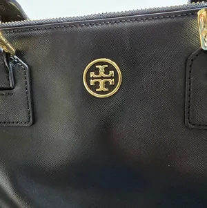 Tory Burch Robinson Double Zipper Leather Black Tote thumbnail 13