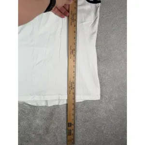 Nike Women's XL Tank Top NWT White Black Trim Pocket Swoosh Retro Y2K New* Read thumbnail 10