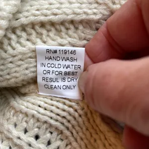 JODIFL Off White Cable Knit Chunky Sweater size S thumbnail 6