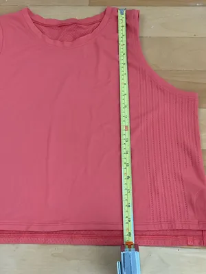 Lululemon Train to Be Tank Top Warm Coral / Warm Coral Sz 12 thumbnail 4