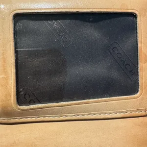 COACH‎ Vintage Hampton Brown Signature Leather Card Case Wallet Clutch C thumbnail 5