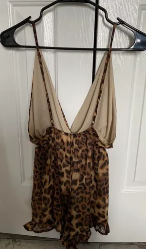 American Threads Open Back Cheetah Romper thumbnail 2