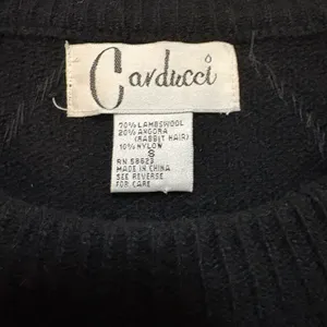 Vintage Carducci‎ Lambswool Blend Sweater Dress Size Small thumbnail 3