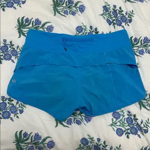 Lululemon Blue Speed Up Shorts thumbnail 2