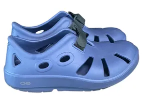OOFOS OOahh Sport Flex Recovery Shoes Womens 8 Mens 6 Blue Clogs Adjustable thumbnail 1