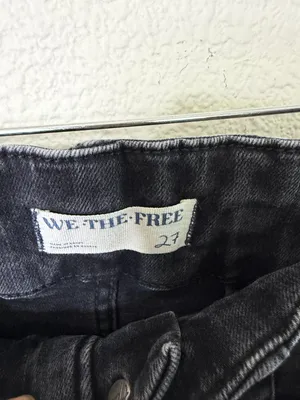 Free People We the Free Jayde Flare Jeans Charcoal Black Womens Size 27 thumbnail 5