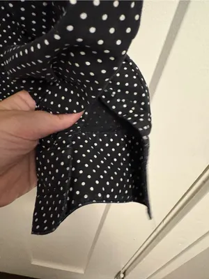 Black Polka Dot Button-Up Shirt thumbnail 4