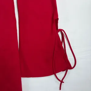 Red Wild Fable Small Dress Mini Ruffle Bell Sleeve Ties Small Festive Holiday‎ thumbnail 9