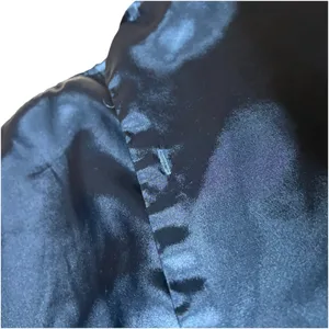 Vintage Victoria's Secret Satin Polyester Button Up Sleep Shirt Long Sleeve M thumbnail 2