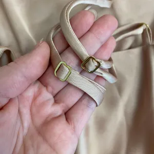 Show Me Your Mumu Diane Bodysuit In Rose‎ Gold Luxe Satin Womens Size XS thumbnail 6