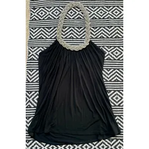 Cable & Gauge Black Braided Chain Halter Top thumbnail 8