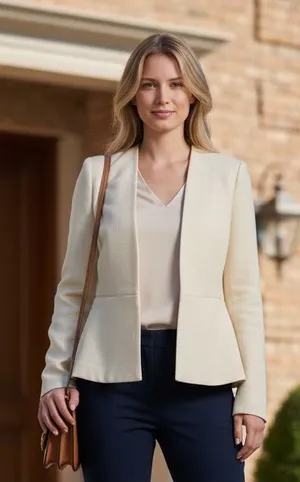 Club Monaco white wool women’s blazer size 2 thumbnail 1