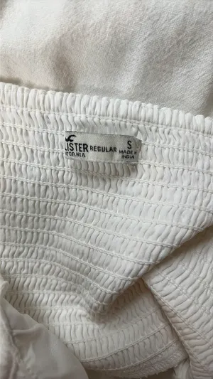 Linen Hollister Dress white thumbnail 3