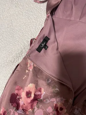 Lulus Satin Midi Dress Floral thumbnail 6