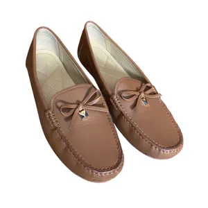 Michael Kors Fulton Tan Leather Moccasin Loafer Flats 8.5 Classic Neutral Office thumbnail 1