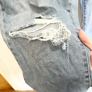 Wild Fable High Rise Kick Flare Distressed Raw Hem Jeans thumbnail 3