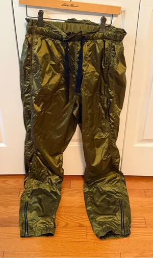 Free People Back To The Future Drawstring Cargo Pants in Green thumbnail 1