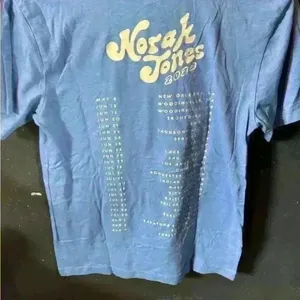 Women’s Norah Jones 2022 Tour Blue Short Sleeve Tshirt Size Small thumbnail 4