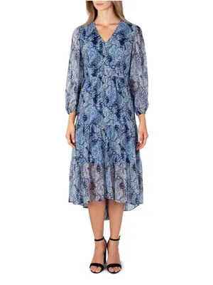 Joie Printed Parisian Paisley Maxi Dress XL NWT thumbnail 5