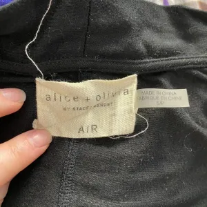 Alice + Olivia Air Top Long‎ Sleeve Blouse Faux Wrap Draped Black Size Small thumbnail 12