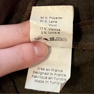 Daniel Boudon Maternity Wool Pants Brown 38 Size undefined thumbnail 4