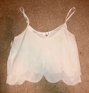 white flowy tank top thumbnail 1