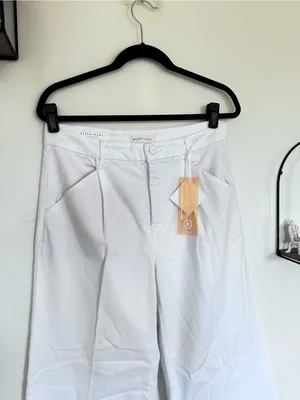 NWT Risen Jeans Tummy Control White High Rise Wide Leg Jeans Size 30/11 thumbnail 3