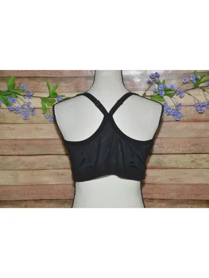 Nike Women’s Plus Dri-FIT Indy V-Neck Racerback Bra Black Size 2X NO Pads thumbnail 5