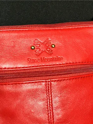 Stone Mountain Red Quilted Crossbody Bag with Heart Charm thumbnail 6