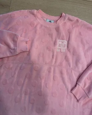 Disney Parks Adult Piglet Spirit Jersey Pink Fleece Pooh Size XL thumbnail 1