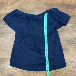 Lilly Pulitzer True Navy Rilo Ruffle Strapless Tube Top thumbnail 7