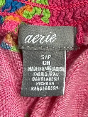 Aerie Hot Pink Parrot Shorts Size Small Beach Resort Vacation Summer thumbnail 4