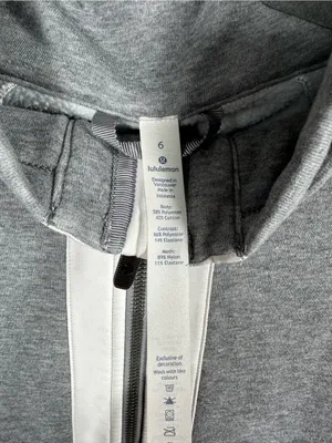 Lululemon‎ Light As Warmth Jacket Womens 6 Heather Gray White Full Zip thumbnail 10