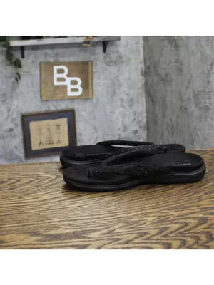Easy Spirit Wendi Embellished Thong Sandals SEWENDI5-H Black 9M thumbnail 8