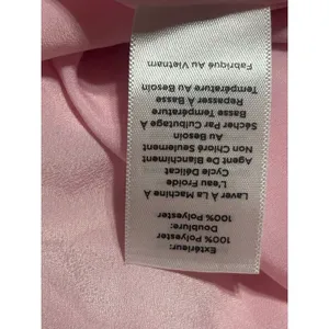 Talbots Women’s Large Pink Ruffle Blouse Button Down Sheer Sleeves Career Party thumbnail 11