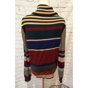 Paisley & Gray Retro Striped Wool-Blend Turtleneck Sweater Size Large thumbnail 4