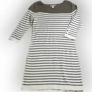 Banana Republic‎ Tan Striped Dress Medium thumbnail 1