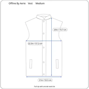 Offline by Aerie Cargo Vest Womens Medium Utility Hooded Outdoor Gorpcore Canvas thumbnail 9