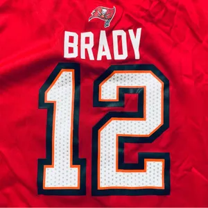 NFL Tampa Bay Bucs Buccaneers Tom Brady Sparkly Jersey Top thumbnail 3