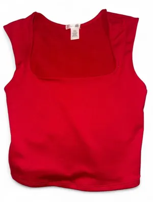Bozzolo Red Sleeveless Top thumbnail 1