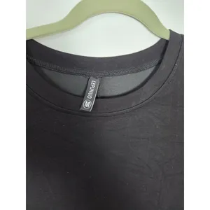 Lepunuo Black T-shirt Dress Super Soft Pockets Comfy Side Slits Casual Basic M thumbnail 6