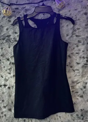 83. Alo Yoga black faux leather tank top xs thumbnail 1