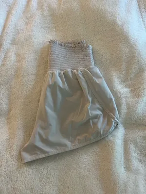 Aerie OFFLINE white flowy shorts thumbnail 3