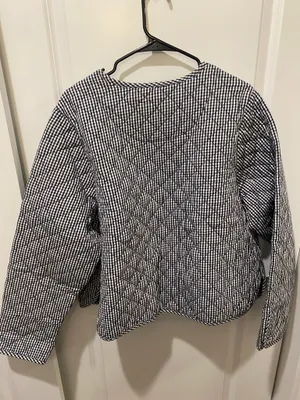 Navy Gingham Jacket thumbnail 6