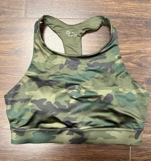 OFFLINE by Aerie Camo Racerback Sports Bra Women's Medium thumbnail 1