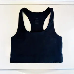 Girlfriend Collective | Paloma Racerback Active‎ Sports Bra in Black Size Small thumbnail 4
