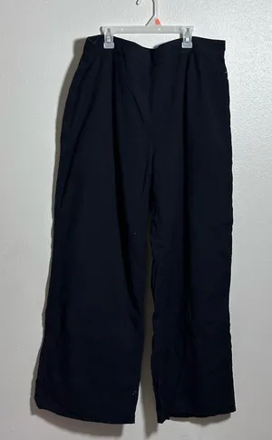 Abercrombie & Fitch‎ Women Black/Navy Blue Wide Leg Pants Pull On size XL thumbnail 1