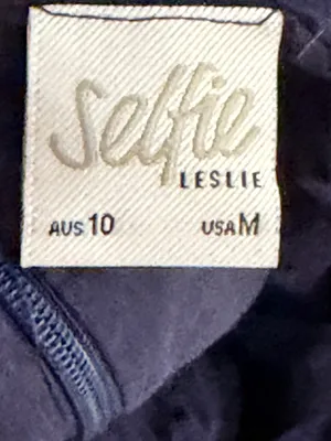 Selfie Leslie Navy Cotton Dress thumbnail 7