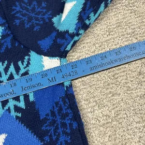 Blizzard Bay Sweater Womens XL Blue Cat Christmas Presents Gifts Ugly Pullover thumbnail 6